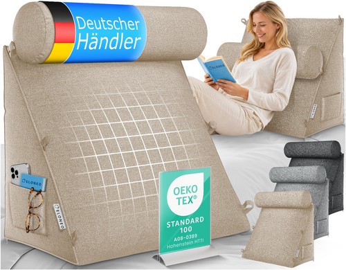Rückenkissen mit nackenrolle - rückenkissen,